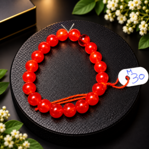 Bright Red Crystal Bracelet