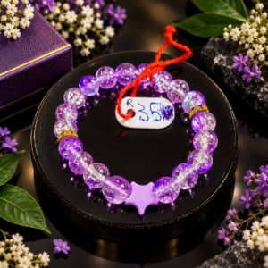 Purple Glow Crystal Bracelet