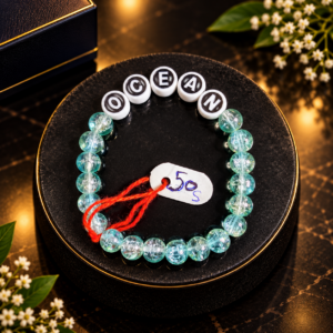 Ocean Breeze Aqua Beaded Bracelet