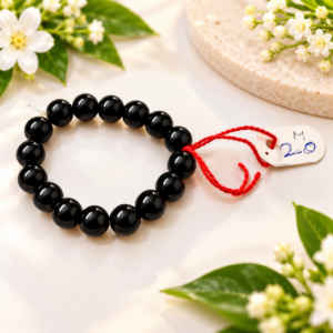 Royal Black Beads Bracelet